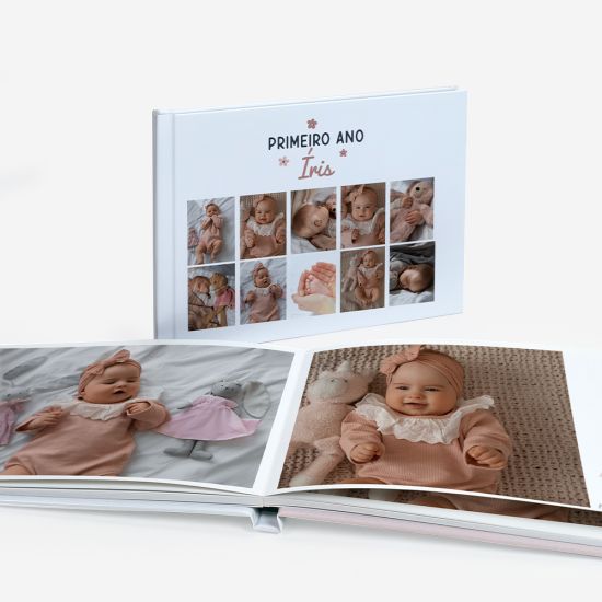 Álbum do Primeiro Ano do Bebé Rosa 2
